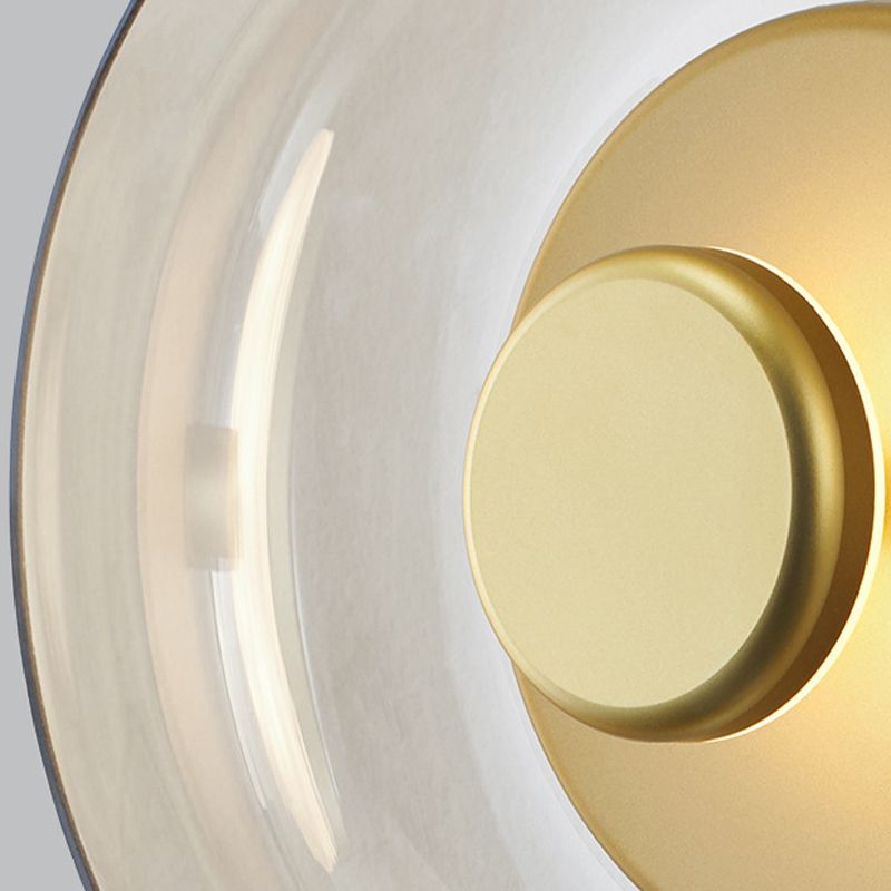 Glass Shade Wall Lights Modern Style Wall Mounted Sconce for Bedroom