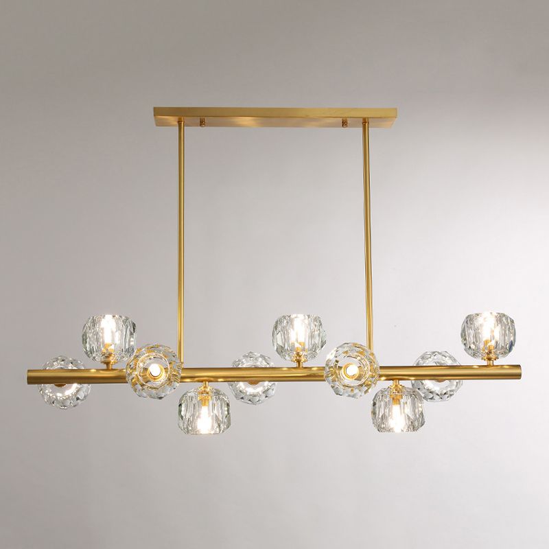 Modernist Ball Shape Island Pendants Crystal Pendant Lights for Dining Room