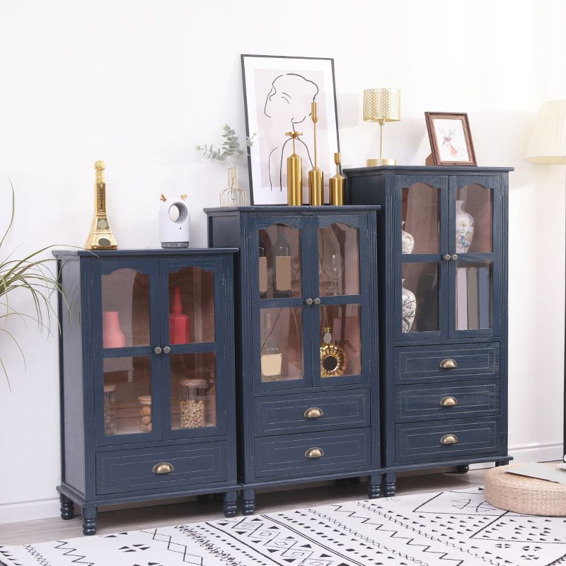 23.62" L x 13.77" W Industrial Wood Accent Cabinet with Drawer Rectangle Side Cabinet