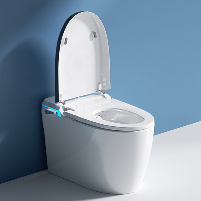 Contemporary Siphon Jet Toilet Bowl All-In-One Toilet with Vitreous China