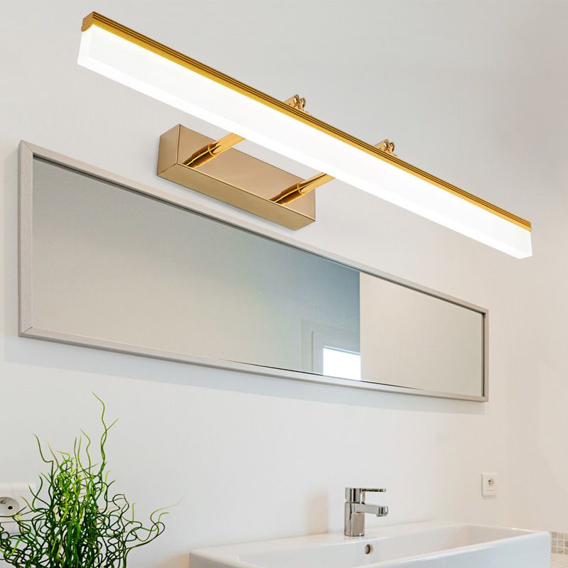 Contemporary Simplicity Rectangle Wall Mounted Lights Acrylic Wall Mounted Lamp for Bathroom