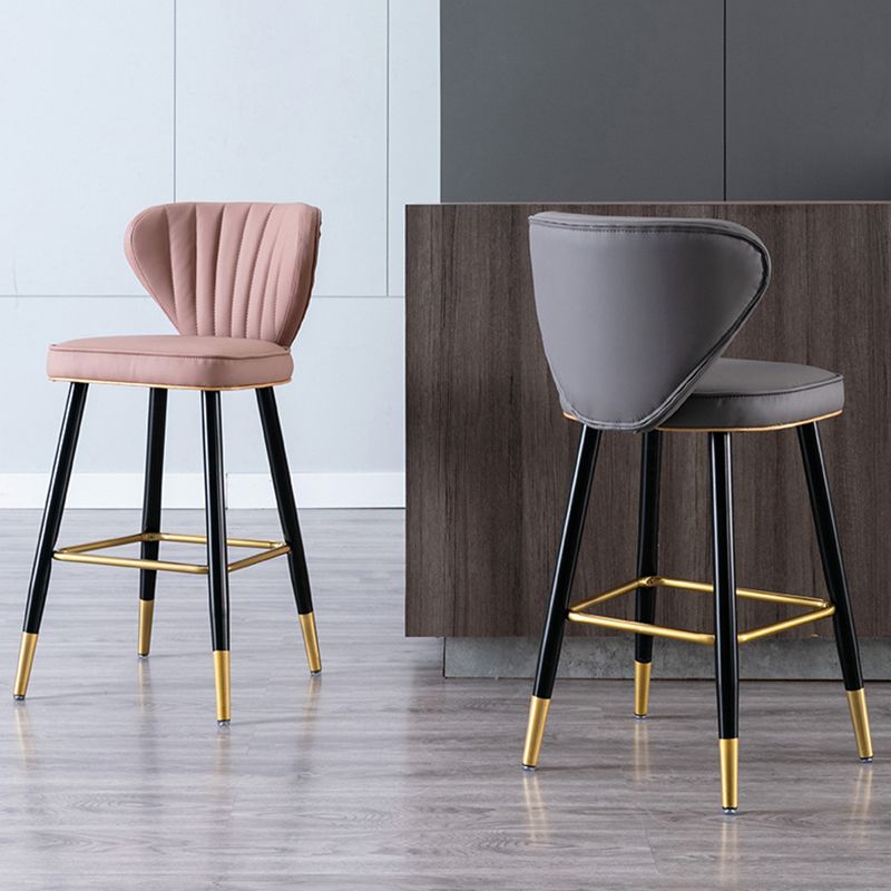 Industrial Counter Chair Low Back Counter Height Stools for Restaurant