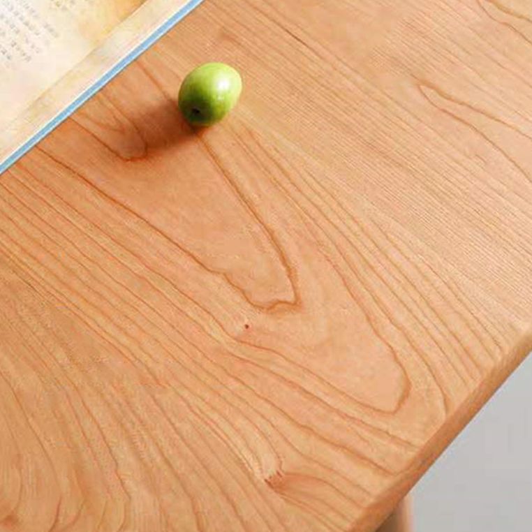 Mesa de comedor rectangular moderna mesa de madera maciza con 4 patas para la cena de cocina en casa
