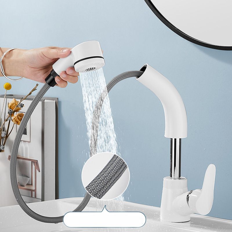 Contemporary Style Faucet Single Handle Vessel Sink Bathroom Faucet