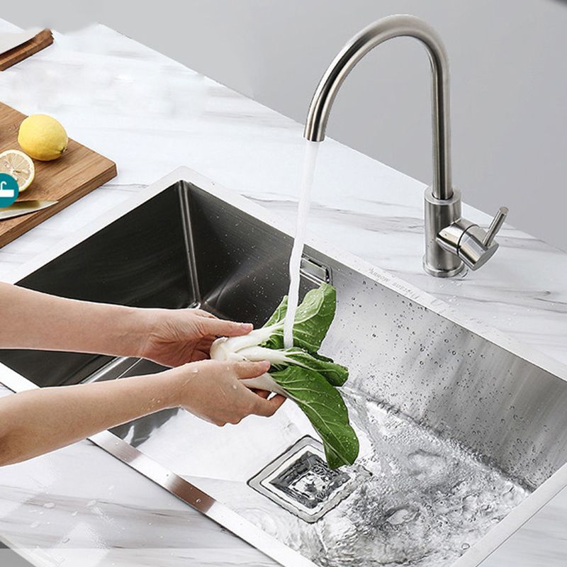 Stainless Steel Kitchen Sink Overflow Hole Design Kitchen Sink with Drain Assembly