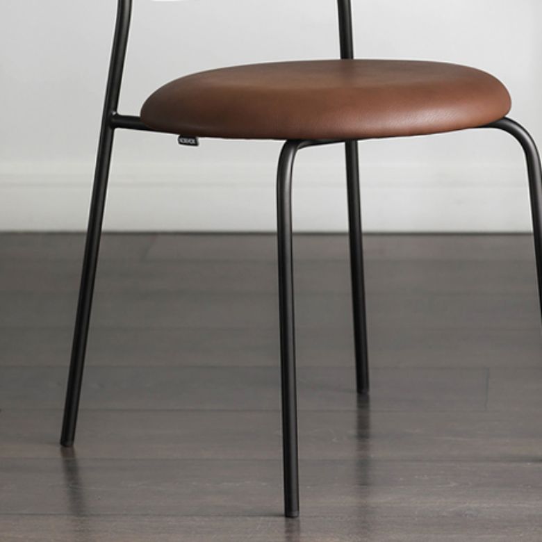 Kitchen Armless Side Chair Metal Legs King Louis Back Dining Chair