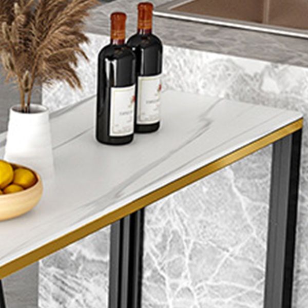 Sintered Stone Bistro Table Set 1/2/3 Pieces Modern Irregular Shape Pub Table Set