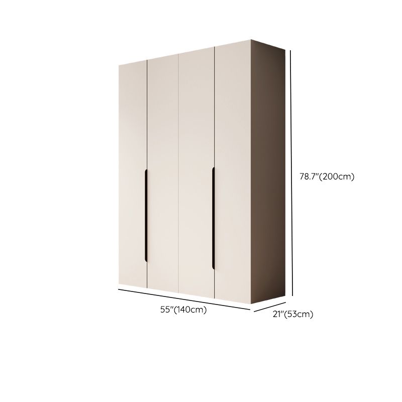 Modern Style Bedroom Wardrobe Cabinet Wooden Storage Cabinet with Garment Rod