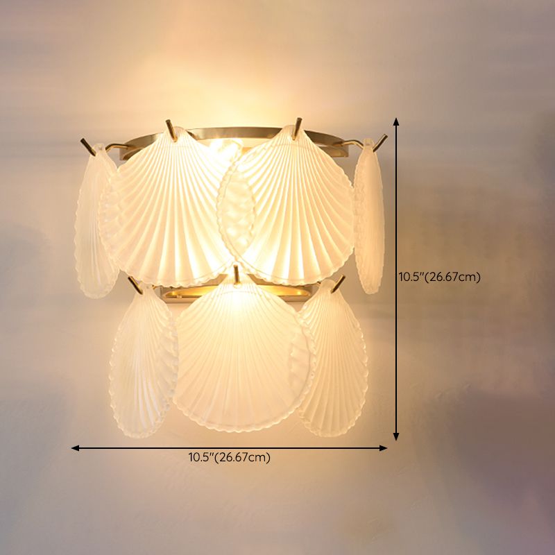Postmodern Wall Light Sconce Glass Shade Wall Light Fixture for Bedroom