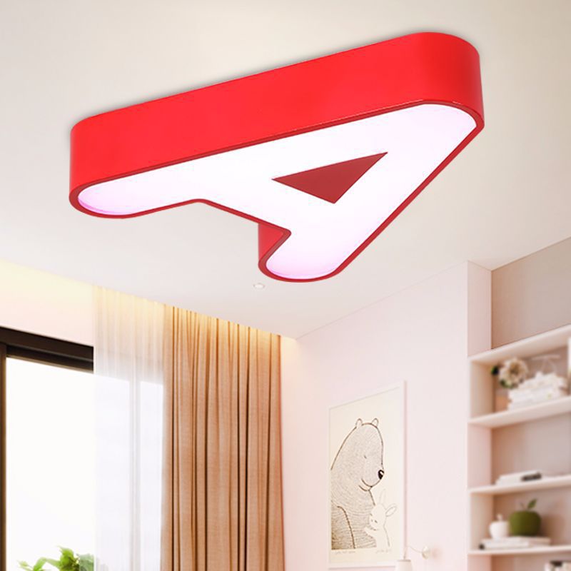 Metal Geometric Shape Flush Ceiling Light Modern Style Multi Lights Flush Mount Lighting