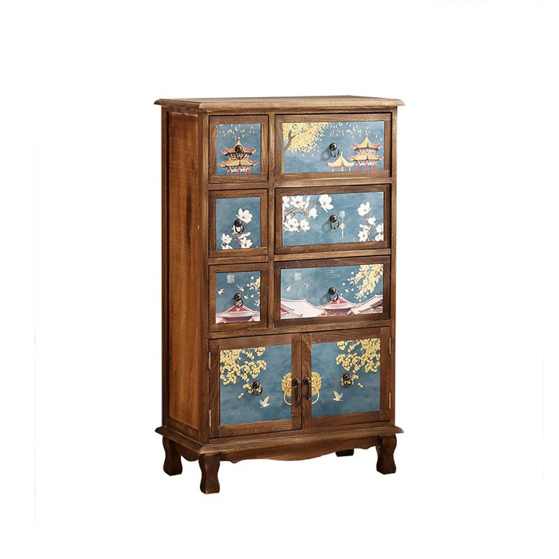 Coastal Combo Dresser Wood Storage Chest Dresser for Bedroom