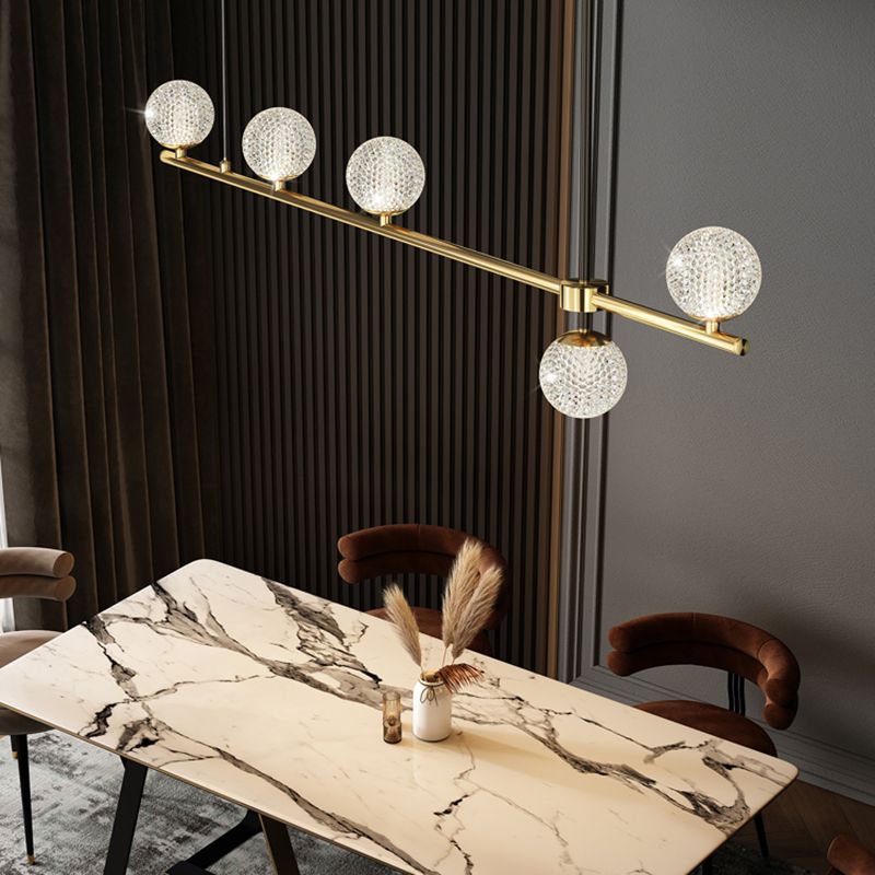 Fixes d'éclairage de l'île en acrylique Globe