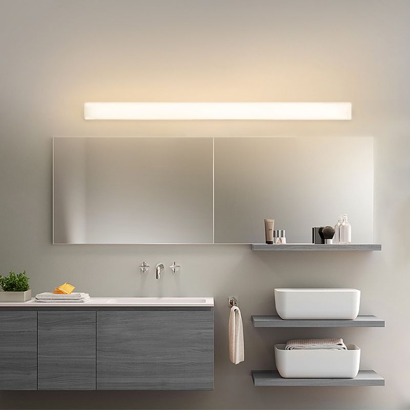 Rectangle LED Vanity Lamp Modern Minimalist Style Acrylic Single Vanity Light