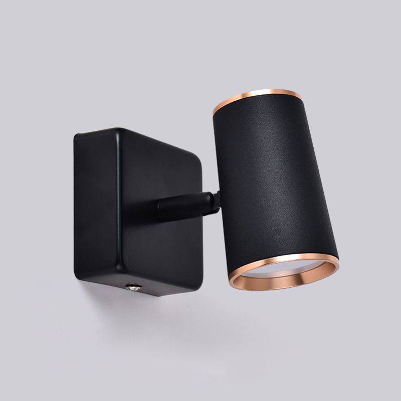Hedendaagse stijl cilinder wand gemonteerd licht metaal 1 lichte wand gemonteerd lamp