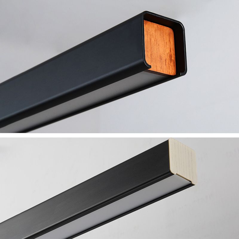 Rectangle Island Chandelier Lights Contemporary Acrylic Chandelier Lighting Fixtures for Dining Table