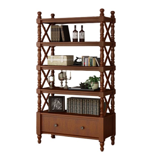 Rectangle Solid Wood Storage Bookshelf Nordic Study Room Bookcase