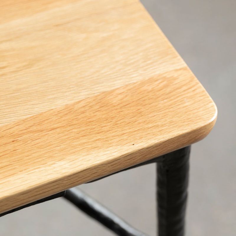 Modern Wood Rectangle Dining Table with 4 Legs Table for Dining Room