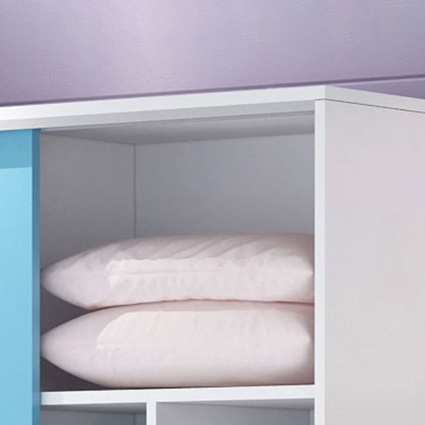 Modern Style Wardrobe Wood 2-Door Wardrobe Closet for Bedroom