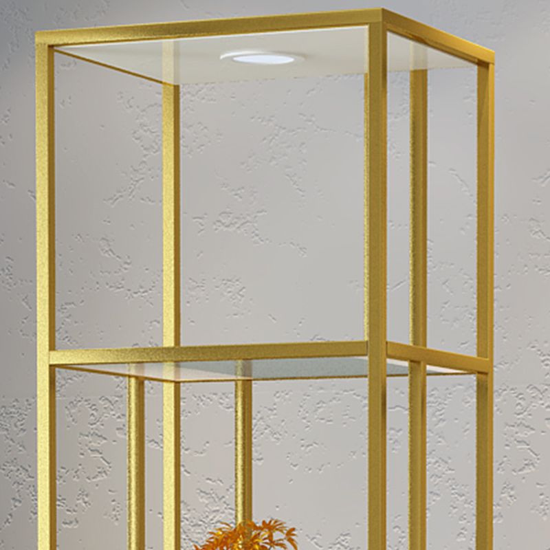 Libreria etagere aperta verticale industriale Shelf di vetro scaffale in vetro