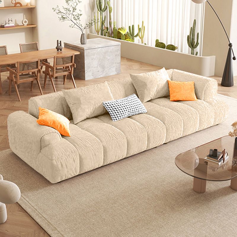 Stationary Square Arm Standard Cushions Contemporary Seating for Living Room