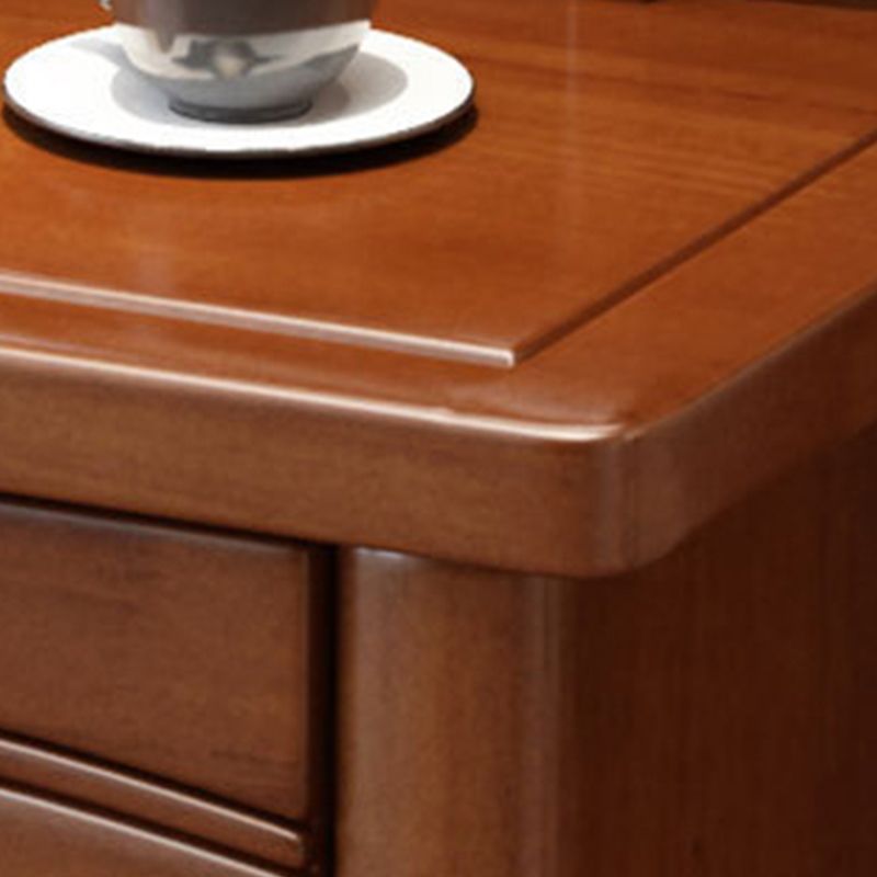 16.92" Wide Makeup Table with 2 Drawers Brown Vanity Tables with Mirror