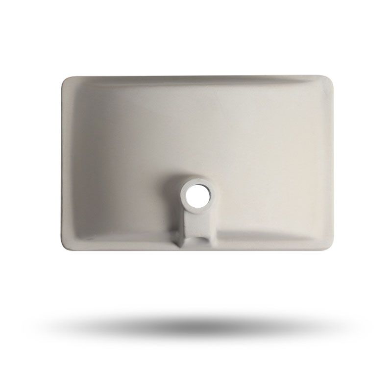 Modern Porcelain Bathroom Sink Undermount Bathroom Sink in White(Not Including Faucet)