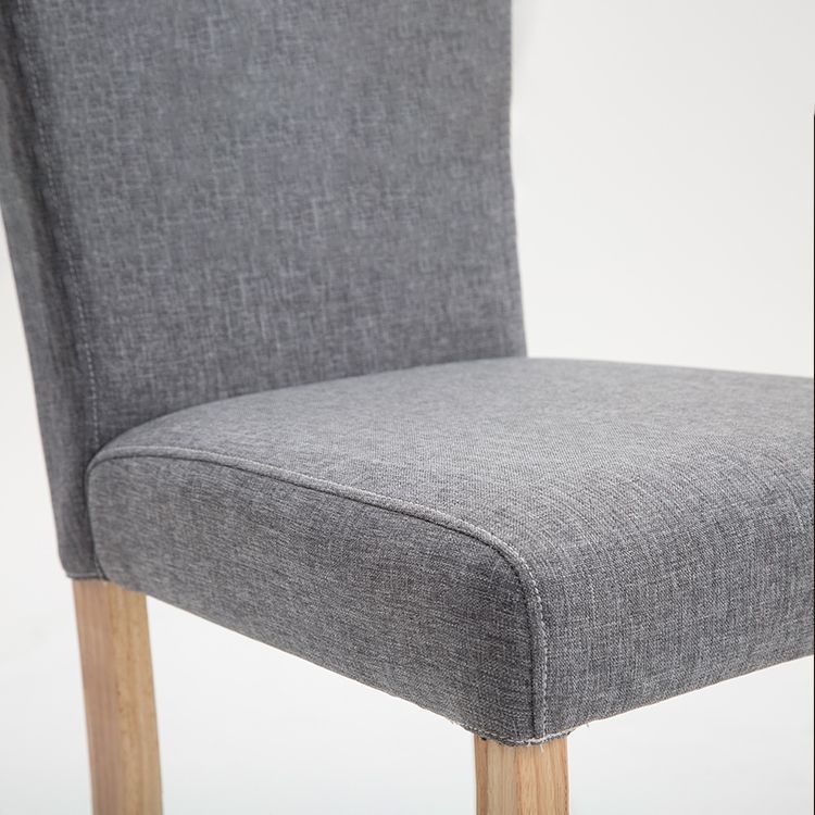 Contemporary Home Side Chair Parsons Back Upholstered Wood Dining Room Chair