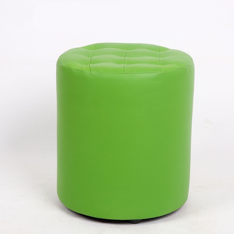 Dark Brown Modern Pouf Stain Resistant Round Pouf for Drawing Room