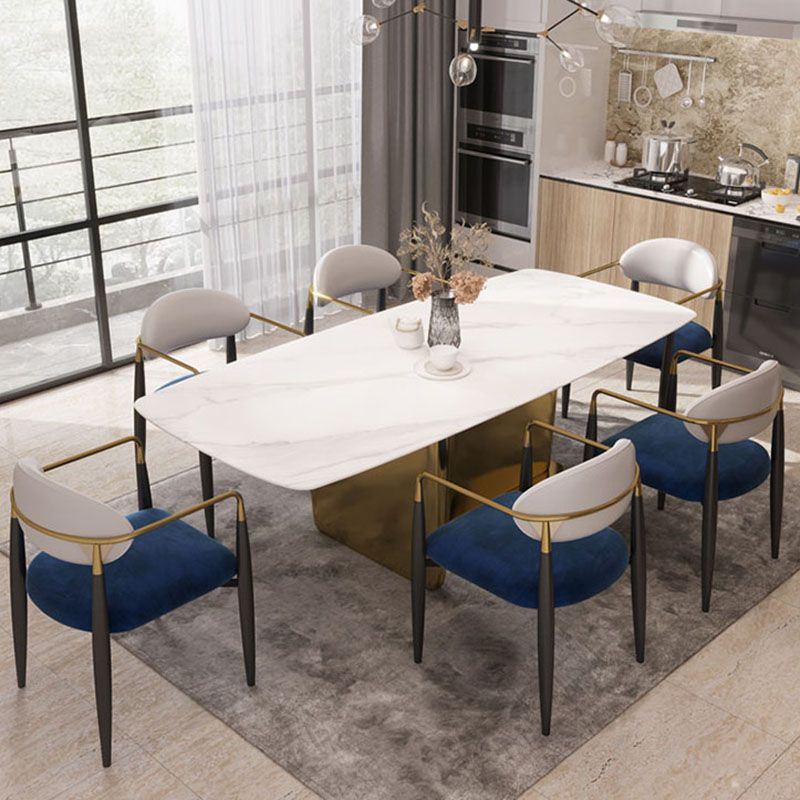 Metal de la cocina del estilo moderno que cena la parte posterior abierta de la silla que cena la silla lateral del brazo