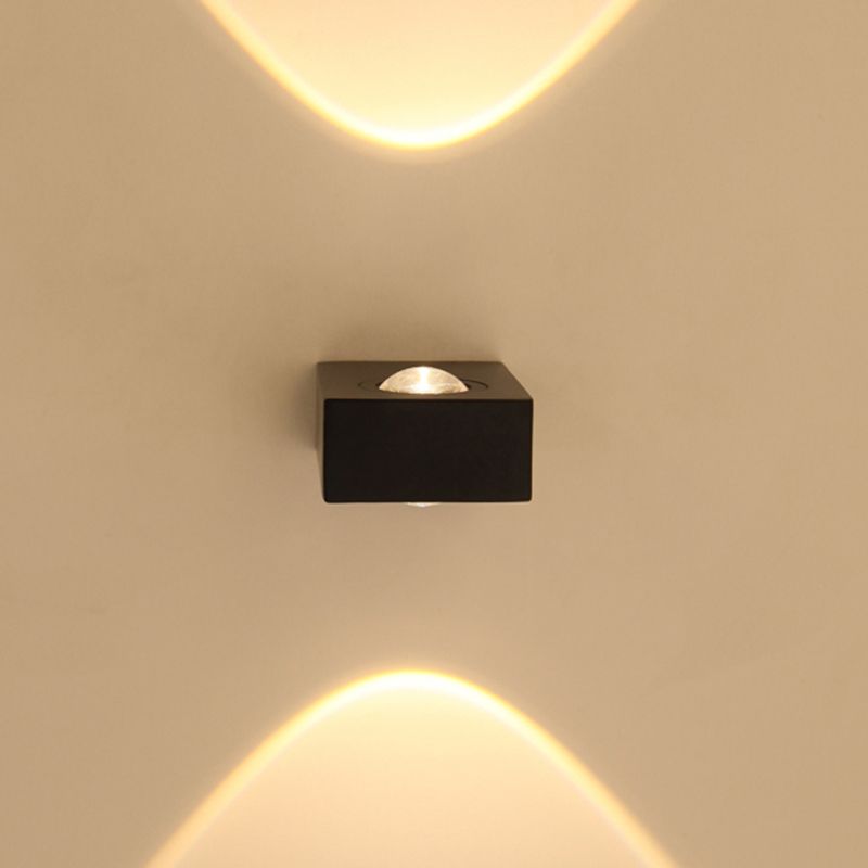 Square Shape Metal Wall Light Modern Style Multi Lights Wall Mount Light Fixture