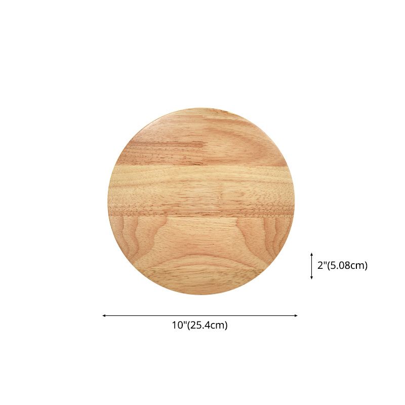 1 luccio di luce rotonda con pale moderna moderna illuminazione a parete in legno in stile in marrone