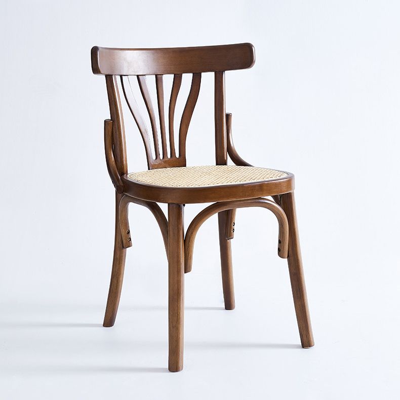 Armless Dining Side Chair Solid Wood Scandinavian Kitchen Dining Room Chair