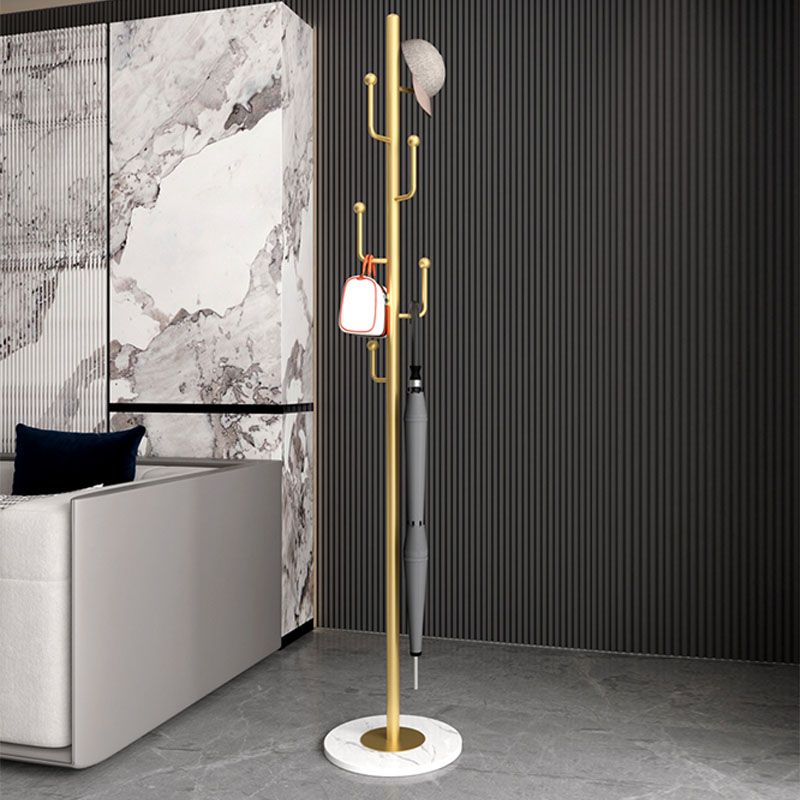 Glam Hall Stand Metal Hooks Included No Distressing Free Standing Rack Metal