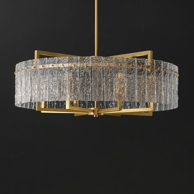 Bronze Glass Hanging Pendant Lights Contemporary Hanging Lamps for Living Room
