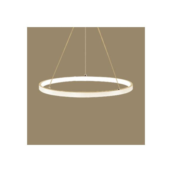 Ring kroonluchter hanger Moderne acryl -LED 3/4/5 lichten zwart/wit/bruin plafond opgehangen armatuur in warm/wit/natuurlijk licht