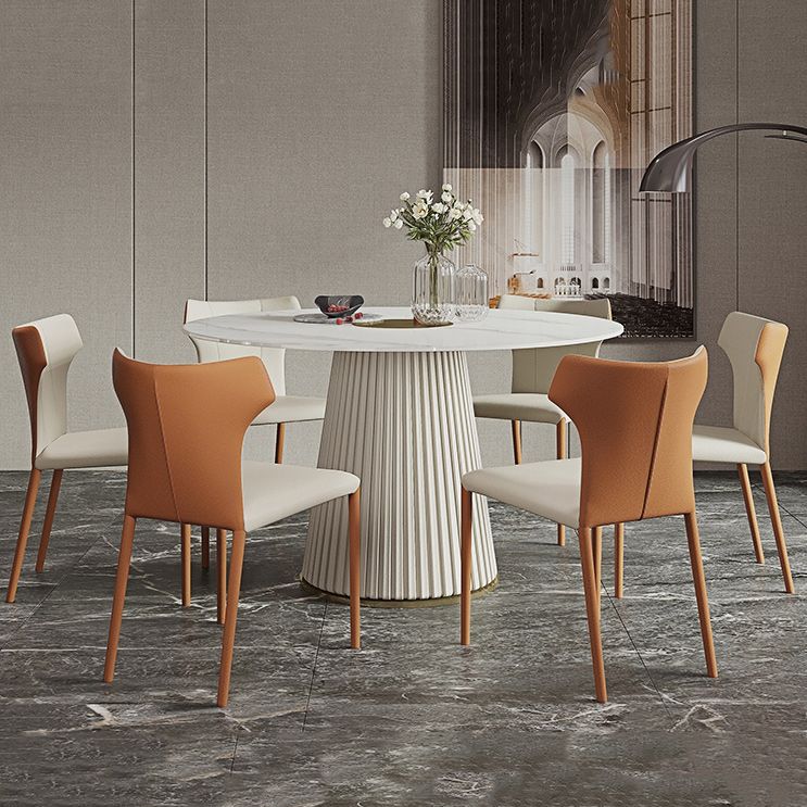 Glam 1/2/3/4/7 Pieces Dining Set Sintered Stone Dining Table Set for Dining Areas