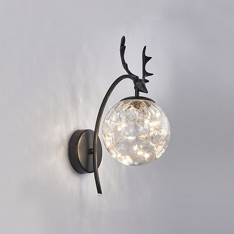 6W/7W Wandbeleuchtung in Schwarz/Gold -Einfachheit Wandleuchte für Schlafzimmer