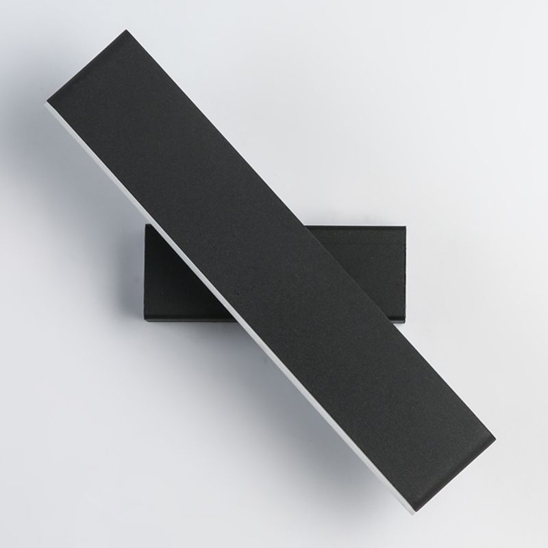 Modern Minimalist Style Rectangle Wall Mounted Light Fixture Metal 1 Light Wall Mounted Lighting for Bedroom