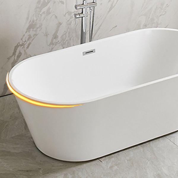 Modern Oval Freestanding Bathtub Antique Finish Soaking Bath Tub