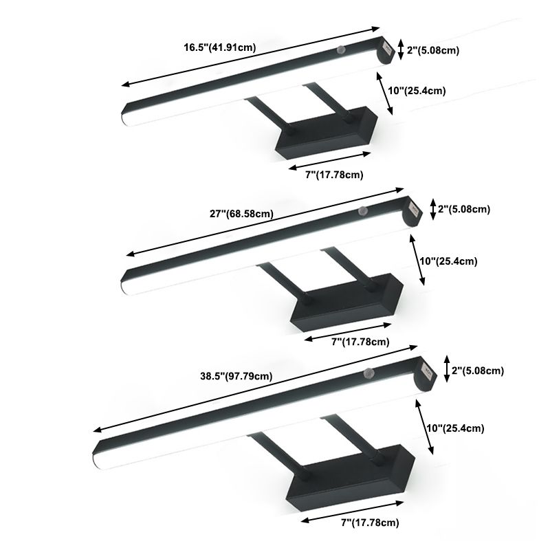 Lineaire vorm Wandverlichting Moderne stijl Metal 1 Lichten SCONCE LAMP VOOR BADKAY