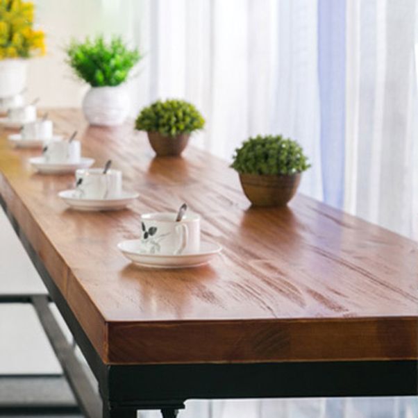 Solid Wood Table and Stool Set 1/2/7 Pieces Counter Height Pub Set