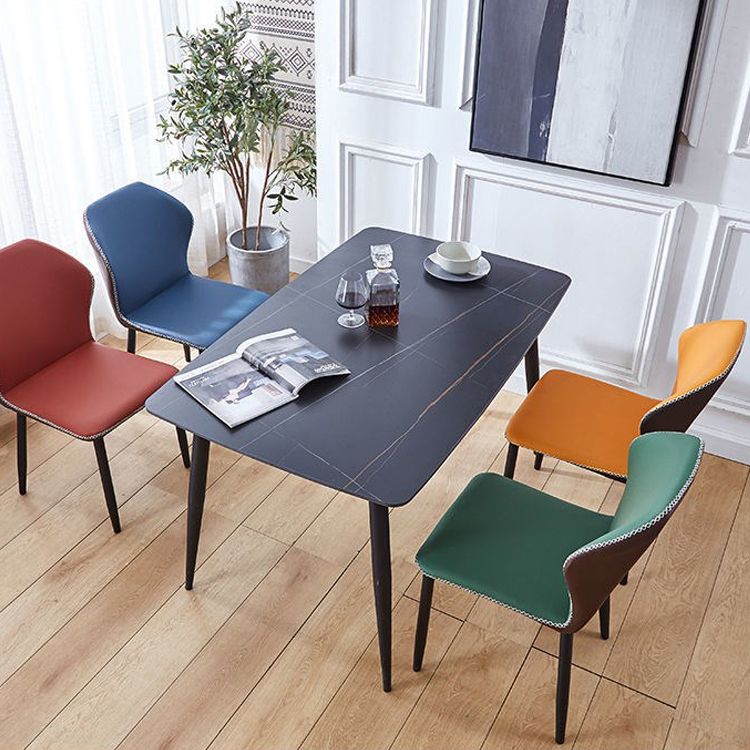 Silla auxiliar contemporánea Sillas con respaldo de metal para interiores y exteriores