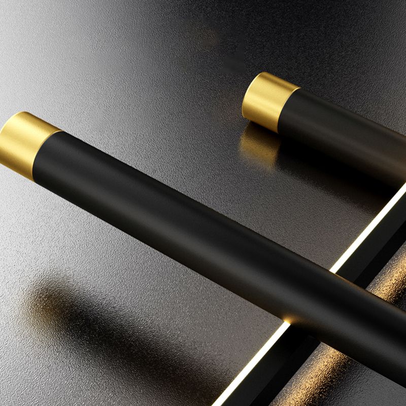 Lámparas de lámparas de geometría de geometría moderna de lámparas LED LED de 5 cabezas