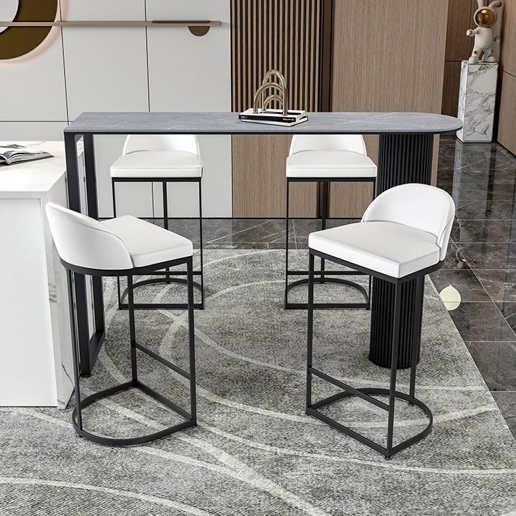 Modern  Bar Table Sintered Stone Dining Table for Kitchen Living Room