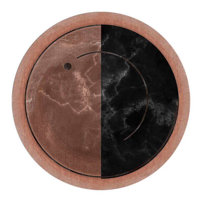 Prachtig ronde tapijt Modern polyester gebied Tapijt woonkamer tapijt met niet-slipachter