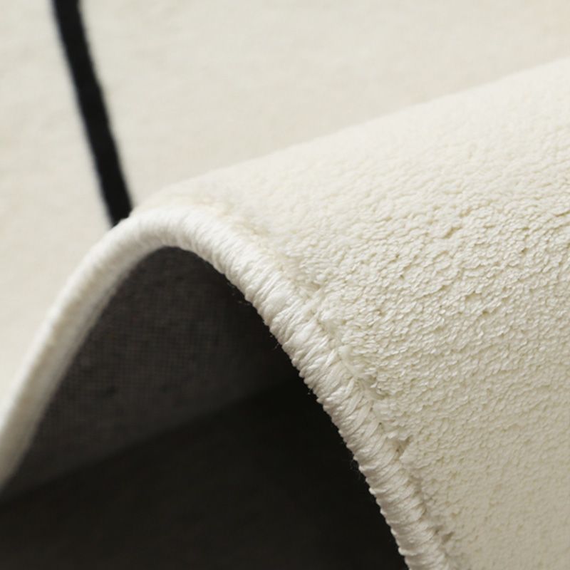 Fancy Brown Area Carpet Modern Plaid Pattern Area Carpet Polyester Stain Resistant Rug for Bedroom