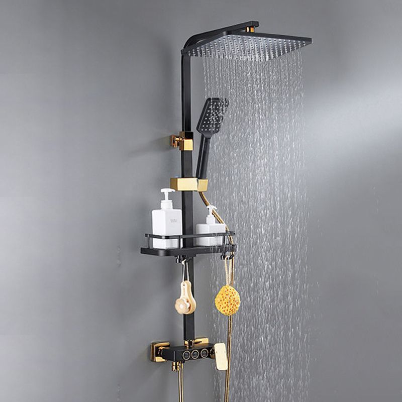 Modern Style Shower System Wall Mounted Spot Resist Shower System with Hand Shower