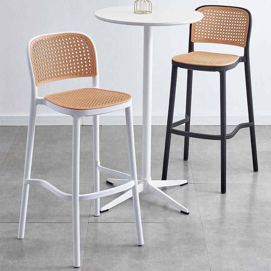 Modern Style Square Bar-stool Plastic Counter Bar Stool for Home