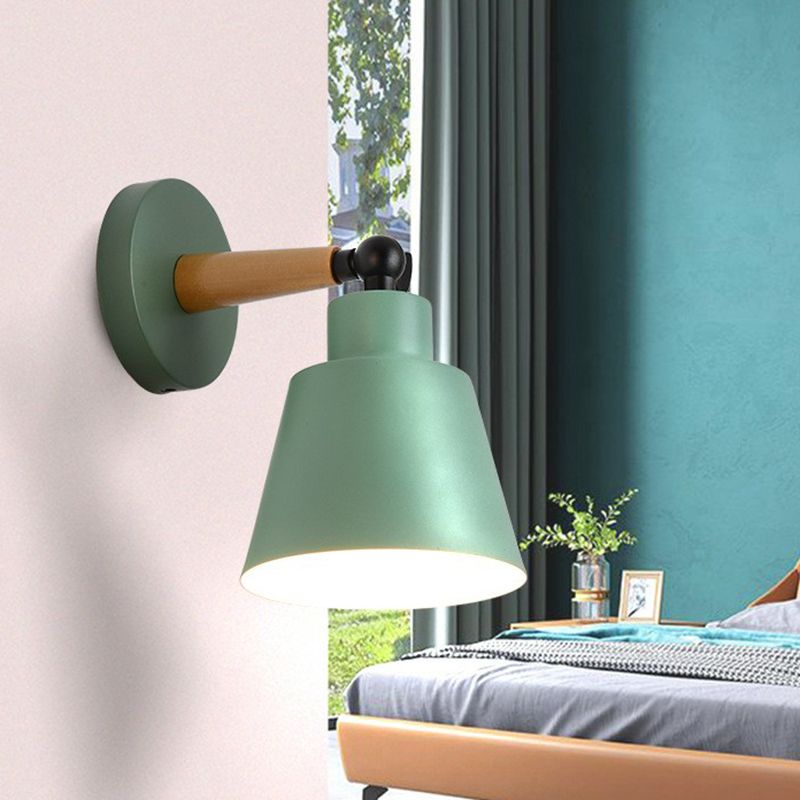 Iron Swivel Shade leeslamp Macaron 1 hoofdmuurverlichting ideeën voor kinderslaapkamer