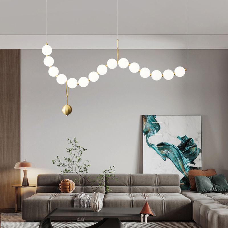 1 Light Unique Shape Hanging Ceiling Lights Modern Hanging Light Fixtures for Living Room